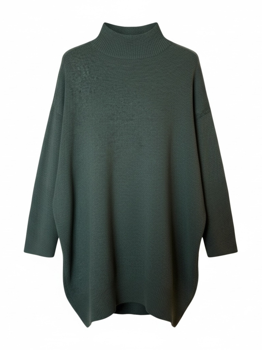 A New Day Dark Green Turtle Neck Midi Sweater Dress